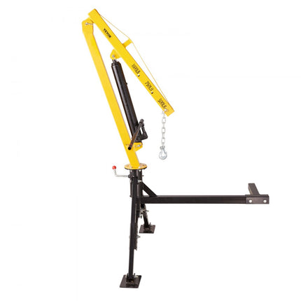 VEVOR hydraulische pick-upkraan, capaciteit 454 kg, 360° draaibare, op de trekhaak gemonteerde kraan voor het hijsen van goederen in de bouw, bosbouw en fabrieken