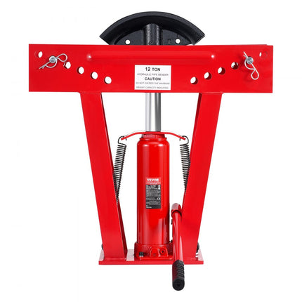 Hydraulische pijpenbuiger, 12 ton handmatig pijpbuiggereedschap met 6 matrijzen