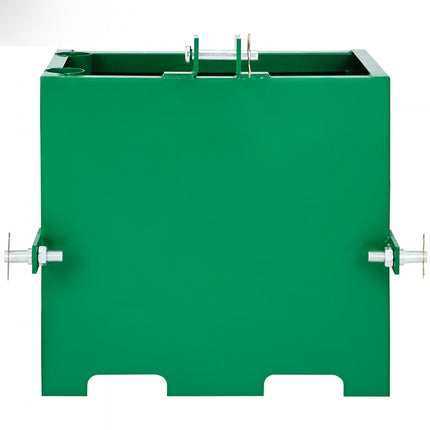 VEVOR 3-punts ballastbox trekhaak ballastbox met 800 lbs (ca. 363 kg) capaciteit standaard trekhaakontvanger 2 inch, tractorballastbox voor categorie 1 tractoraanbouwdelen groen