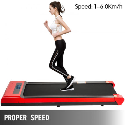 VEVOR Loopbanden voor onder het bureau Werkende loopbanden voor hardlopen, Led-loopband voor thuis Hardlopen Machine met afstandsbediening, 1-6,0 km/u Snelheid Draagbare slanke loopband Oefening bin