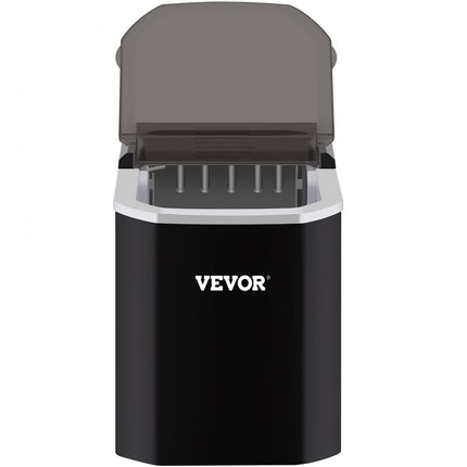 VEVOR Ijsblokjesmachine Draagbaar Ijs Maker Aanrecht Ijsmachine 12KG/24uur Kubusgrootte LCD-scherm