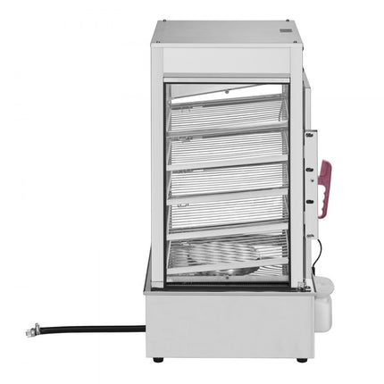 VEVOR voedselverwarmer rolwarmer display 5-traps stomer commercieel