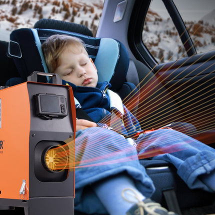 VEVOR Air Diesel Luchtverwarmers 12V 5KW Luchtverwarmer Air Diesel Diesel Standkachel Luchtverwarmer 0.16-0.52 l/uur Dieselkachel met LCD-display