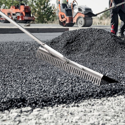 VEVOR Gazonhark 1915 x 914 x 100 mm Gazonhark Bladhark van aluminiumlegering 37 tanden Onkruidhark 27,8 x 1905 mm Handgreepgrootte Veervergrendelingsmechanisme Tuinhark voor land-/wateromgevingen