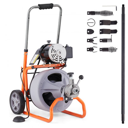 VEVOR pijpreinigingsmachine pijpreinigingsapparaat automatische invoer 23mx9,5mm