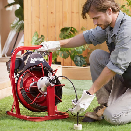 VEVOR pijpreinigingsmachine pijpreinigingsapparaat automatische invoer 15mx9,5mm