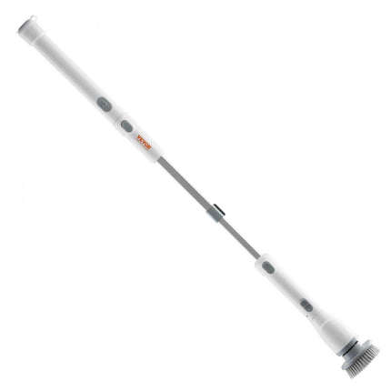 VEVOR Elektrische Reinigingsborstel 2 Modi 280 & 380 RPM, Verstelbaar met 4 Verwisselbare Opzetborstels & Verstelbare Verlenggreep 1055-1190mm, Waterdicht 90°, 135° & 180° Hoek, Badkamer