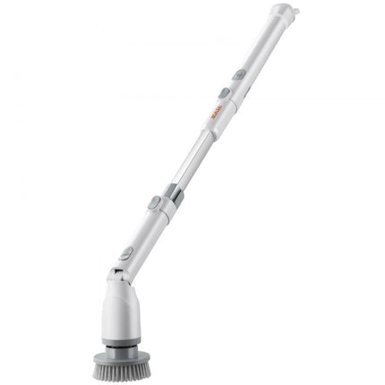 VEVOR Elektrische Reinigingsborstel 2 Modi 280 & 380 RPM, Verstelbaar met 4 Verwisselbare Opzetborstels & Verstelbare Verlenggreep 1055-1190mm, Waterdicht 90°, 135° & 180° Hoek, Badkamer