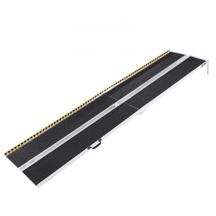 VEVOR Draagbare Rolstoeloprit 3m 363kg Draagvermogen Antislip Aluminium Opvouwbare drempeloprit Opvouwbare rolstoeloprit voor scootmobielen Gehandicapte oprit voor huistrappen Trappen Deuren Stoepranden