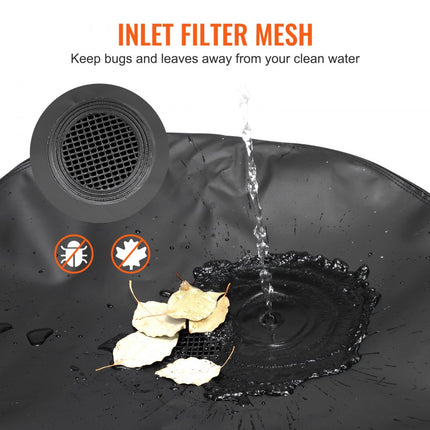 VEVOR regentank 379 liter opvouwbare regenton 1000D PVC-materiaal regenton regenwaterton watertank regenwatertank ideaal voor het besproeien van