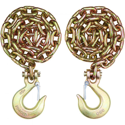 VEVOR 2x sleepketting doorstuurketting G80 transportbinderketting 3,22T 88,39cmx10mm