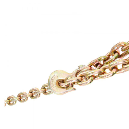 VEVOR trekketting 9,53 mm x 6 m transportketting 3220 kg draagvermogen G80 transportbinderketting stalen bosbouwketting stalen ketting robuuste ketting voor heffen, laden, slepen en vastbinden etc.