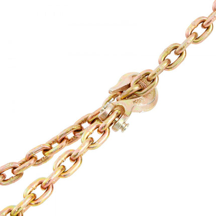 VEVOR trekketting 8 mm x 6 m transportketting 2222 kg draagvermogen G80 transportbinderketting stalen bosbouwketting stalen ketting robuuste ketting voor heffen, laden, slepen en vastbinden etc.