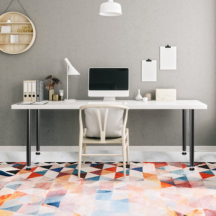 VEVOR set van 4 tafelpoten, tafellopers, 711,2 mm hoog, 110 mm montageplaat, koolstofstaal, matzwarte poedercoating, draagvermogen 544 kg, ideaal voor keukentafels, woonkamerconsoles, studiotafels