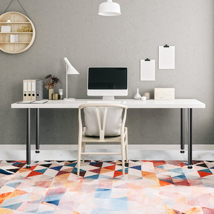 VEVOR set van 4 tafelpoten, tafellopers, 762 mm hoog, 110 mm montageplaat, koolstofstaal, matzwarte poedercoating, draagvermogen 544 kg, ideaal voor keukentafels, woonkamerconsoles, studiotafels