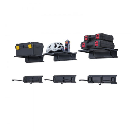 VEVOR fietsenstandaard wandmontage garage fietsenhouder 3 planken 6 fietsen