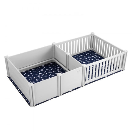 VEVOR werpbox puppy box puppy run dierenbox werpbox 237x123x46cm