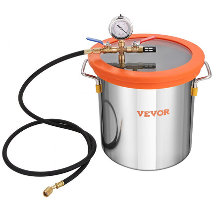 VEVOR Vacuümpomp met 11L Vacuumpomp 100L/min Vacuümpomp 150W Ac 220V/50Hz 1440RPM 5pa 250ml Olie Capaciteit Hvac Vacuüm Apparatuur Koeling