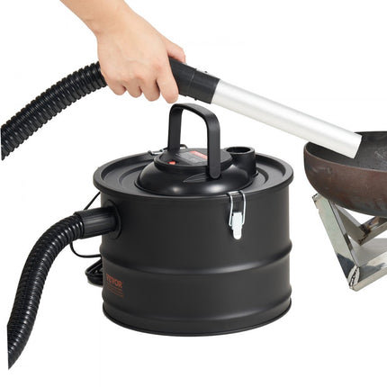 VEVOR asstofzuiger 1200W roetstofzuiger schoorsteenstofzuiger grillstofzuiger 15L container