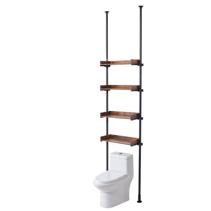 VEVOR badkamerplank toilet Badkamerplank met 4 niveaus ruimtebesparend