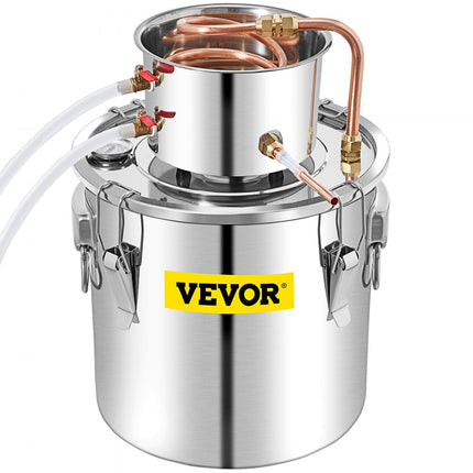 VEVOR Distilleerder Moonshine Still Distiller 50L Distiller Moonshine Still 6,92KG Moonshine Wijn Still Distiller van Roestvrij Staal en Rood Koper
