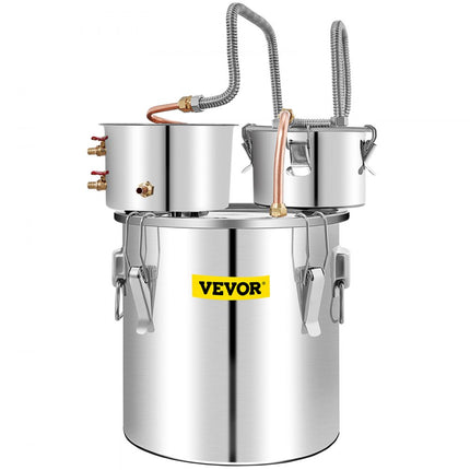 VEVOR Distilleerder Moonshine Still Distiller 6,92KG Distiller Moonshine Still 50L Moonshine Wijn Still Distiller van Roestvrij Staal en Rood Koper