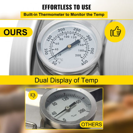 VEVOR Moonshine Still Distiller 32 L Distiller Moonshine Still 46 x 47 x 47 cm Moonshine Alcohol Distilleerder Gemaakt van Roestvrij Staal en Rood