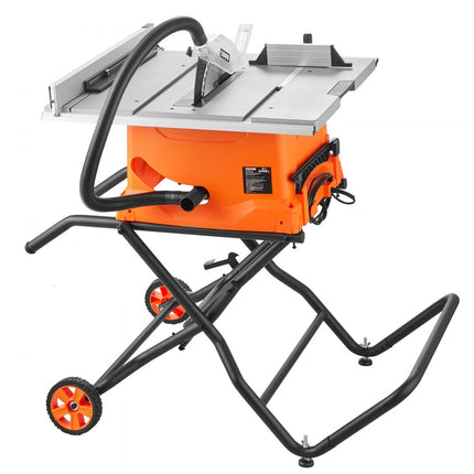 VEVOR tafelzaag 1800W, tafelzaag Ø254mm 4800rpm, 85mm bij 90° doorsnede 55mm bij 45° schuine snede, hoekaanslag -60˚/60˚, ideaal voor het zagen van hout en doe-het-zelf houtbewerkingsprojecten