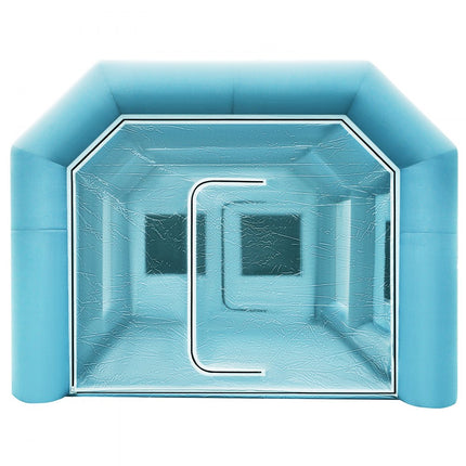 VEVOR Opblaasbare Spuitcabine 4x2,5x2,2m Werktent Verfcabine van 210D Oxford-stof en Pvc met Inflatieventilator en Ventilatieventilator voor het