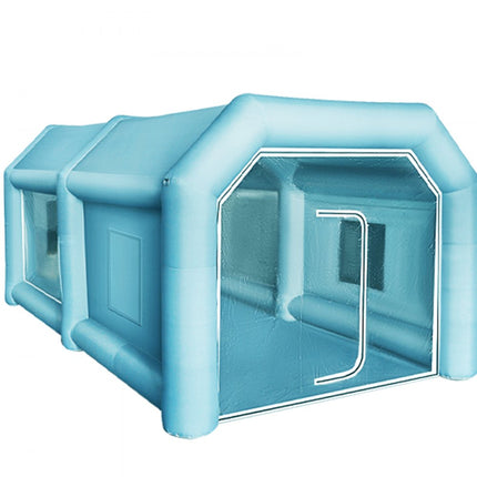 VEVOR Opblaasbare Spuitcabine 4x2,5x2,2m Werktent Verfcabine van 210D Oxford-stof en Pvc met Inflatieventilator en Ventilatieventilator voor het
