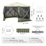 VEVOR tuintent opvouwbare paviljoen feesttent pop-up tent 8 personen 3,66x3,66x2,4m