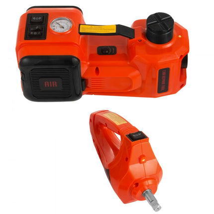 VEVOR elektrische autokrik, elektrische hydraulische autokrik 3T met bandenpomp en elektrische sleutel, DC 12V autokrik, elektrische autokrik