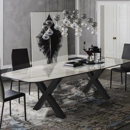 VEVOR Tafelpoot Tafelpoten 28,3x 29,9 metalen stalen tafelpoten X-vorm zwart gepoedercoat X-frame meubelonderdelen