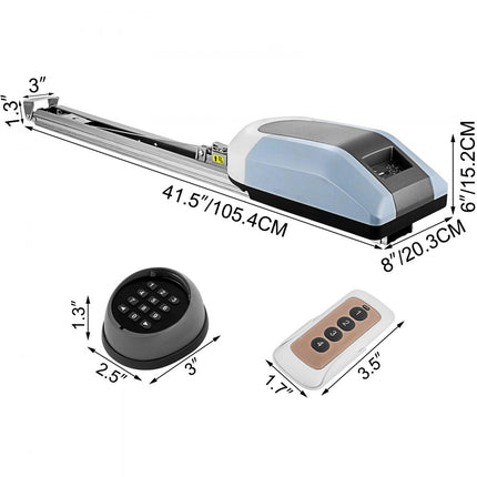 VEVOR Elektrische Deuropener Automatische Deuropener Garagedeuropener Operator 1000N Afstandsbediening Draadloos toetsenbord Geavanceerde technologie