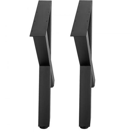 VEVOR Tafelpoot Tafelpoten 23.6”X28.3” 2PC Table Leg X-Style Black Steel Dining Room Bench Legs Sofa Cabinet