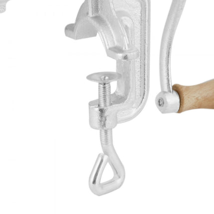 VEVOR vleesmolen handmatig 5/8 mm snijplaten, vleesmolen keukenhulpen incl. 3 worstvulbuizen & duwstang vleesmachine vleesmolen gehakt worstvuller Gemakkelijk schoon te maken vleesmolen