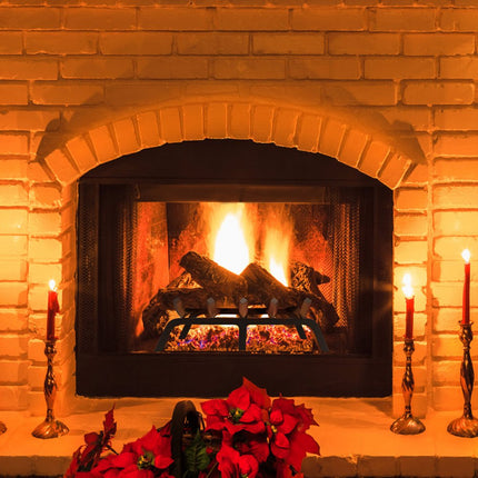 VEVOR brandhoutrooster, 21" zwaar uitgevoerd open haardrooster met 6 steunpoten, 3/4" massieve gepoedercoate stalen staven, houthouder voor binnen- en buitenhaarden