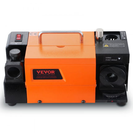 VEVOR MR-13A boorslijpmachine 120W boorslijpmachine 4500 rpm slijpstation staalborenslijper 95-135° verstelbare punthoek 11 spantangen geschikt voor boordiameter φ3-13 mm