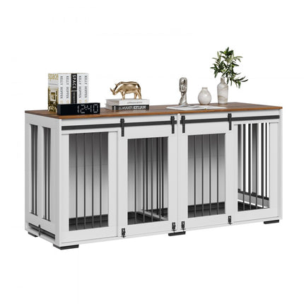 VEVOR hondenkooi meubel bijzettafel hondenbox hondenhuis 1800x600x861mm 90kg