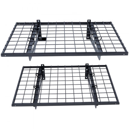 VEVOR Set van 2 garageplanken 915 x 620 x 209 mm Gereedschapsopslag 113,4 kg per laag Gereedschapshouder Wand 91,5 x 61 cm Plankruimte Opbergplanken Metalen plank Gereedschapsorganizer Wandplanken