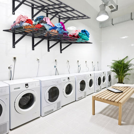 VEVOR set van 2 garageplanken 1830 x 630 x 305 mm gereedschapsopslag 363 kg per laag gereedschapshouder muur 183 x 61 cm plankruimte opbergplanken metalen plank gereedschapsorganizer wandplanken