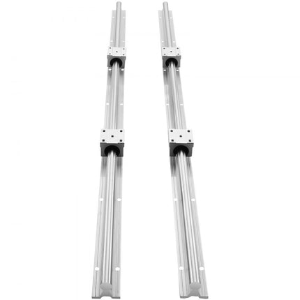 VEVOR Lineaire Geleiding Lineaire geleider Lineaire rail 2 stuks SBR16-800mm koolstofstaal aluminium geleiderail SBR16UU schuifblokken Lineair lager