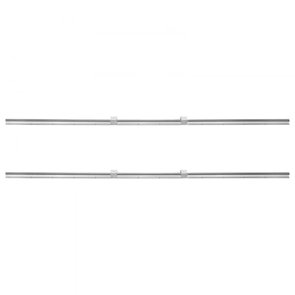 VEVOR Lineaire Geleiding lineaire geleider lineaire rail 2 stuks SBR20-1800mm koolstofstaal aluminium geleiderail SBR20UU schuifblokken lineair lager