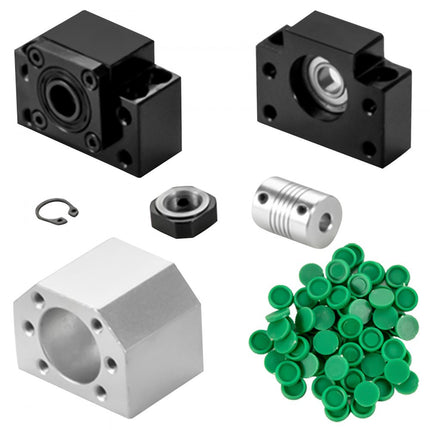 VEVOR Lineaire Geleiding Lineaire Rail Set Geleiderail HGR20-700mm 2 Rails 4 Blokken RM1605 CNC-set