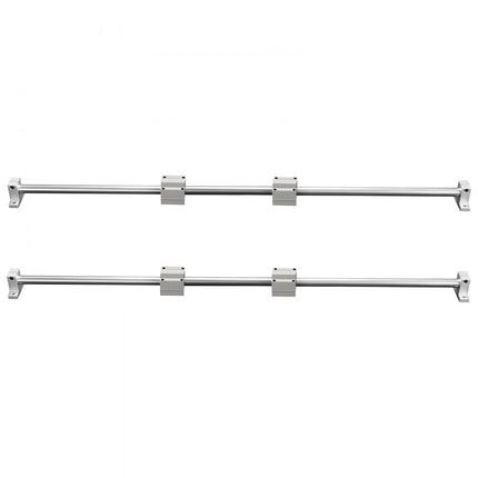 VEVOR lineaire geleiderailset, SFC16 1000 mm, 2 stuks 39,4 "/1000 mm SFC16 geleiderails, 4 stuks SC16 schuifblokken, 4 stuks railsteunen, lineaire rails en lagerset voor geautomatiseerde ma