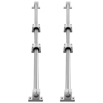 VEVOR lineaire geleiderailset, SFC16 1000 mm, 2 stuks 39,4 "/1000 mm SFC16 geleiderails, 4 stuks SC16 schuifblokken, 4 stuks railsteunen, lineaire rails en lagerset voor geautomatiseerde ma