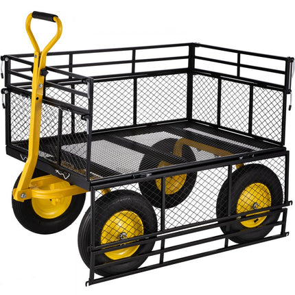 VEVOR Opvouwbare Wagen Tuin Wagen Strandkar Steekwagen Transportwagen Tuinwagen Apparatuurwagen Steekwagen max 635kg