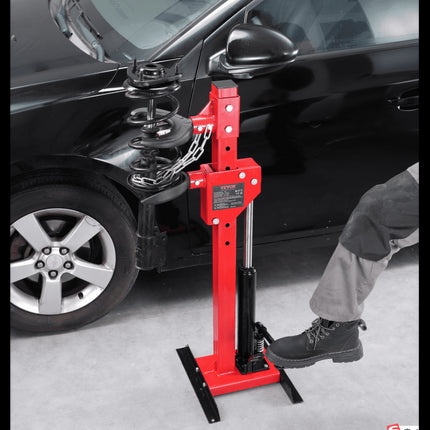 VEVOR 4,5 ton autogereedschap hydraulische veerspanner 1 ton nominale drukkracht veerpootspanner 11-13 cm en 14-17 cm veervergrendeling veerpootspanner met lekvrije hydraulische pomp