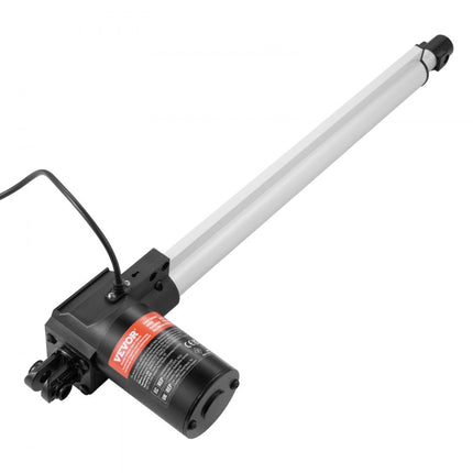 VEVOR 6000N Lineaire actuator DC 12V Lineaire aandrijving IP44 Elektrische lineaire motor 400 mm Slaglengte Geluidsniveau ≤50 dB Elektrische deuropener 5 mm/s Rijsnelheid Lineaire technologie Aanpassing Aandrijving