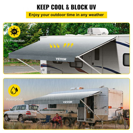 VEVOR camper luifelstof caravan aanhanger vervangingsstof 433x240cm